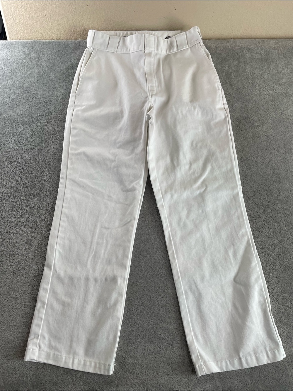 Dickies White Work Pants Mens 31x30 Fits 30x29 874 Original Fit Straight •Marks